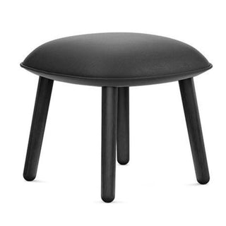 Normann Copenhagen Ace footstool upholstery ultra leather with black oak structure - Buy now on ShopDecor - Discover the best products by NORMANN COPENHAGEN design