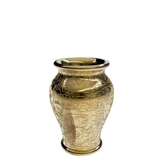 Qeeboo Ming planter and champagne cooler metal finish - Buy now on ShopDecor - Discover the best products by QEEBOO design